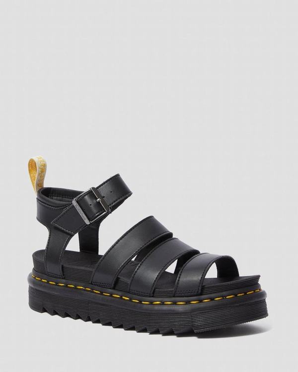 Dr Martens Dámské Sandály Vegan Blaire Černé, CZ-426370